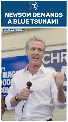 ‘We Need a BLUE TSUNAMI!’ | Gavin Newsom Rallies Democrats to TAKE BACK Congress | #shorts