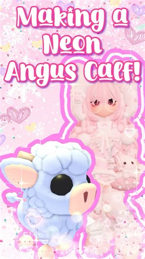Making a NEON ANGUS CALF!! || Adopt Me Christmas 2025 #adoptmeroblox #roblox #adoptme #adoptmepets
