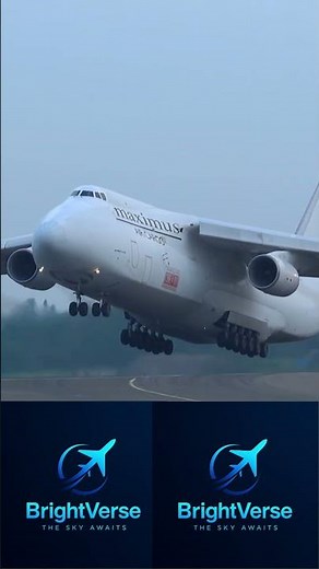 WORLD’S LOUDEST BEAST! 😱 Antonov AN-124 Thunderous Takeoff