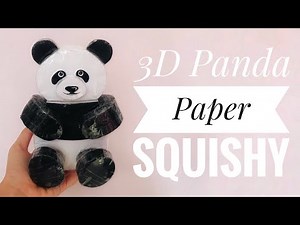 How to Make a 3D Panda Paper Squishy 🐼