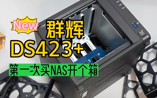 群晖Nas DS423+开箱 Nas小白有点激动，但是还是半沉浸式开个箱