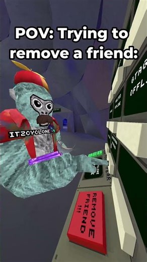 POV: Trying to remove a friend #gorillatag #gtag #vr #pov