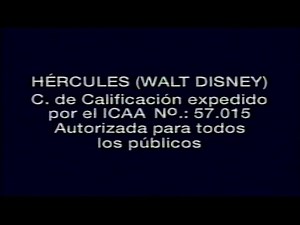 HERCULES (1997) | Intro VHS España