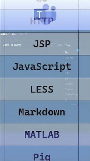 Write #code snippets in #teams #chat - 50 languages - #collaboration #shorts