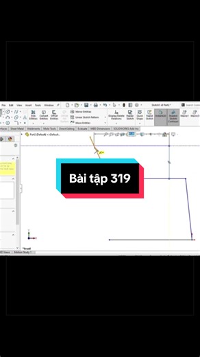 Bài tập thứ 319 cho các kỹ sư lương 5tr #autocad #hocautocad #solidworks #cadesimu #learnontiktok