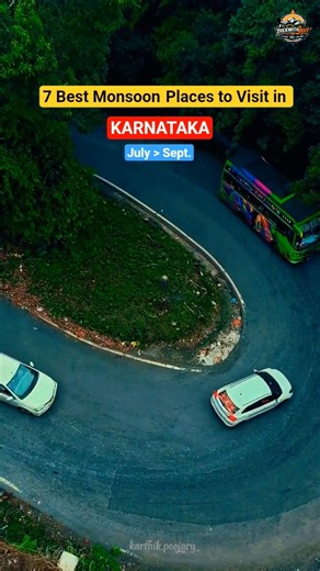 7 Best Places to Visit in Karnataka This Monsoon 🌧️ | Coorg, Chikmagalur, Jog Falls & More #Shorts