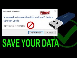 How To Fix "Format The Disk in Drive Before You Can Use it" Format USB/SD Card/Hard Disk Using CMD
