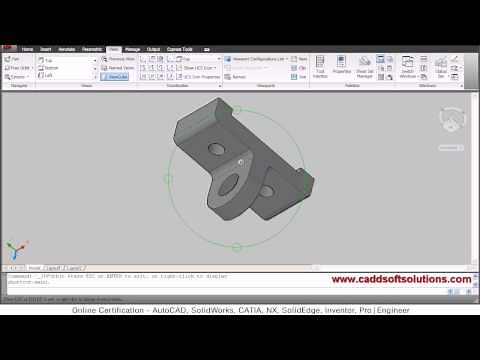 AutoCAD 3D Orbit Command Tutorial | AutoCAD 2010