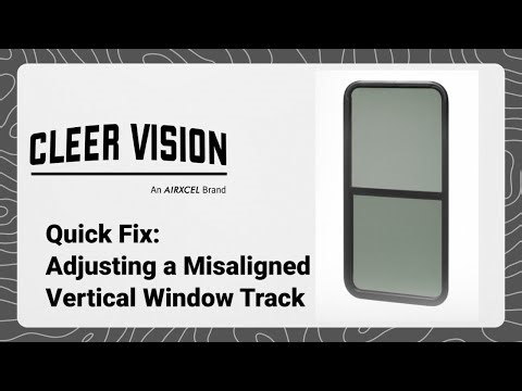 Quick Fix: Adjusting a Misaligned Vertical Window Track