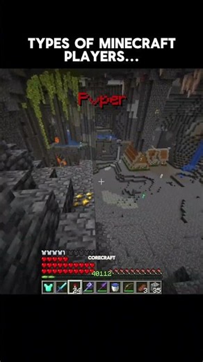 Pov types of minecraft players #minecraft #shorts