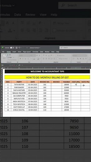 Monthly Billing GST Kaise Manage Kare? | GST Billing Tutorial in Excel/Tally