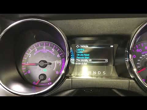 Tire Mobility Kit reset on Ford Mustang