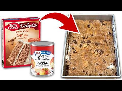 Easiest Caramel Apple Dump Cake Ever! 14 Apple Cake Mix Recipes For Fall!