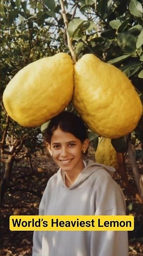 World’s Heaviest Lemon 🍋😳 11-Pound Guinness World Record!
