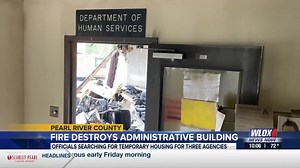 Three state agencies moving to temporary locations after fire at Pearl River Co. office building