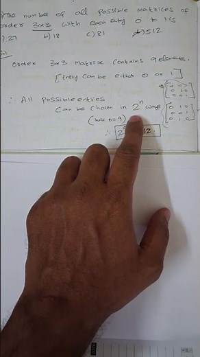 Matrices (Important MCQ) | Class 12 Maths NCERT |