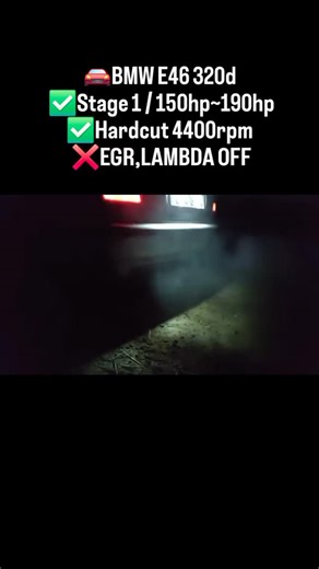 Vankata Performance-Chip Tuning📈✈️ on Instagram: "🚘BMW E46 320d ✅Stage 1 / 150hp~190hp ✅Hardcut 4400rpm ❌EGR,LAMBDA OFF #bmw #hardcut #fpyジ #foryouシ゚"