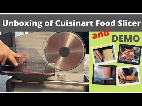 CUISINART FOOD SLICER | UNBOXING AND DEMO