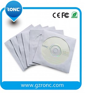 [Hot Item] Hot Sale 8cm Paper White Blank Paper CD DVD Case Envelope CD Sleeve with Hole