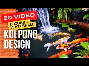 20 DIY Red Brick Koi Pond Designs | Backyard Fish Pond Ideas You Can Build #koi #koipond