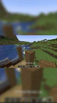 Minecraft:Oak Spruce Bridge #minecraft #cozyambience #tutorial