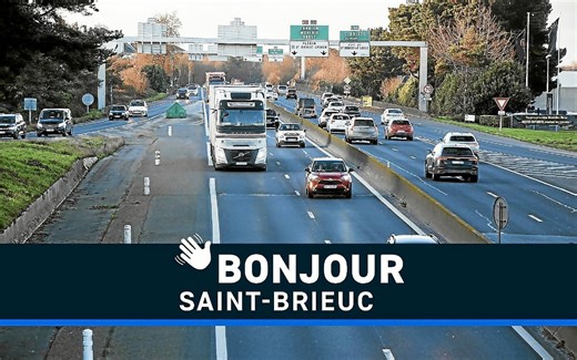 Sous le verglas, moins de bruit sur la N12 et maison-wagon : Bonjour Saint-Brieuc ! | Le Télégramme
