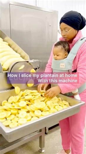 How I slice my plantain at home with this amazing machine do perfect