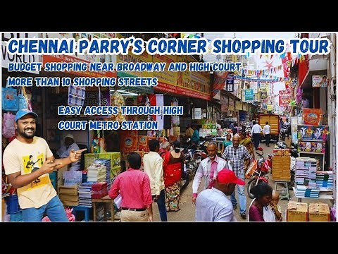 Parry's Corner Shopping Tour🔥| Biggest Wholesale and Retail Market in Chennai | #parryscorner