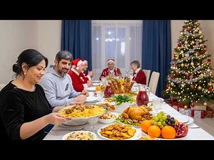 Village New Year Cooking | Fresh Fish, Homemade Cake & Family Time