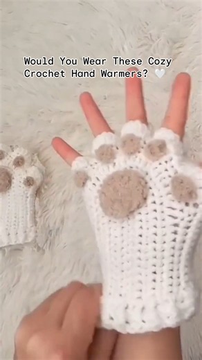 POV: You Find the Perfect Cozy Crochet Mittens for Winter ❄️ #mittens #bareminimum #crochet #gloves