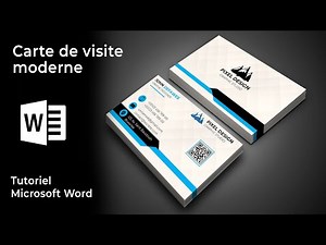 Comment créer une carte de visite moderne avec Ms Word pas à pas et non saute saute