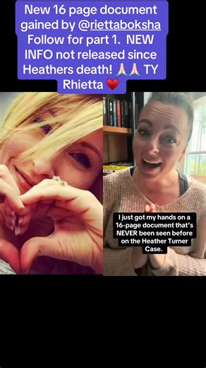 Nuevo documento sobre el caso de Heather Turner