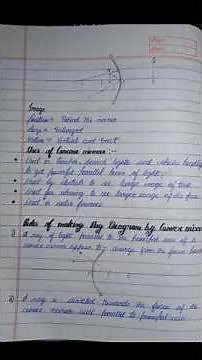 Light Reflection and Refraction class 10th notes || part 1