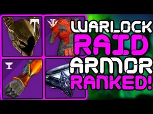 Destiny - Ranking ALL 11 WARLOCK Raid Armor Sets!!