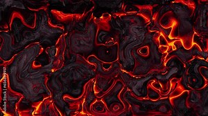 Red lava motion background, red liquid background, 4k video