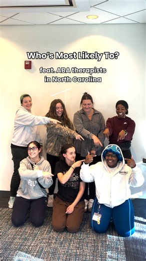 These autism care professionals seem more like friends than colleagues, and we’re most likely to feel pretty happy about that. #ABATherapy #Autism #WhosTheMostChallenge #ABATherapy | Bierman Autism Centers