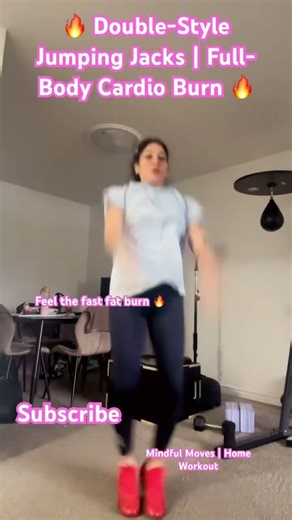 🔥 Double-Style Jumping Jacks | Full-Body Cardio Burn 🔥 #trending #fitnessshorts #homeworkout