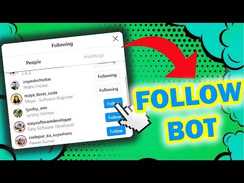 A bot that can follow people followers or followings #followbot