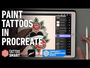 iPad Pro-tips for Beginners: How to Paint Tattoo Watercolor Designs in Procreate