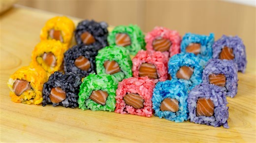 Colorful Rice, Stunning Sushi: DIY Rainbow Rolls