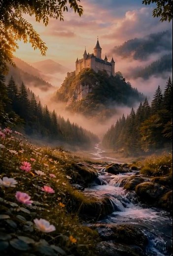 🏰 Cinematic Fantasy Castle Landscape | 4K