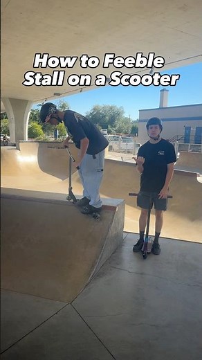 How To Feeble Stall on a Scooter! #scootering #shorts #scootertricks