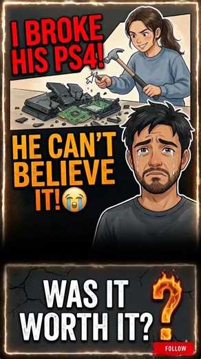 Wife DESTROYS His PS4 | Reason Will Shock You😱🎮 #shorts #shortsfeed #ps5 #gta6 #gta5 #trending