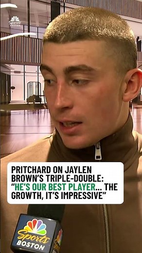 Pritchard praises Jaylen Brown's 'impressive growth' as a facilitator