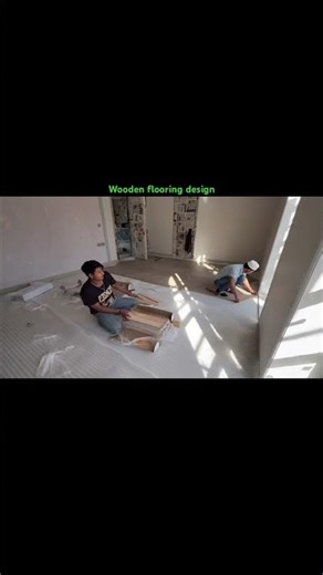 The Most Satisfying Flooring Installation chevron pattern