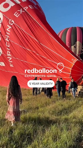 Give your partner a stunning balloon ride for their birthday, from $299. 🎈 | RedBalloon