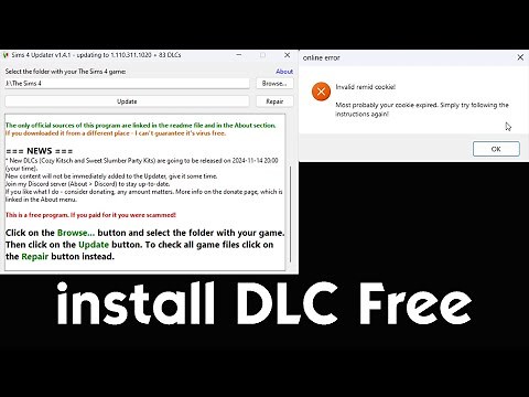 Installing DLCs using the sims 4 updater