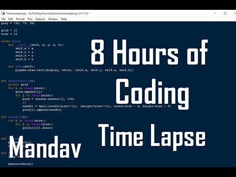 8 Hours of Coding - Time Lapse
