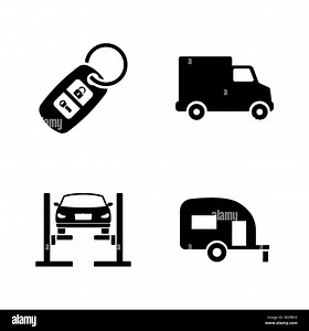 Auto. Simple Related Vector Icons Set for Video, Mobile Apps, Web Sites, Print Projects and Your Design. Black Flat Illustration on White Background Stock Vector Image & Art - Alamy