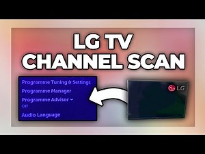 LG TV channel scan - setup programmes Tutorial